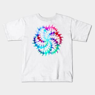 Psychedelic Swirling Circles Kids T-Shirt